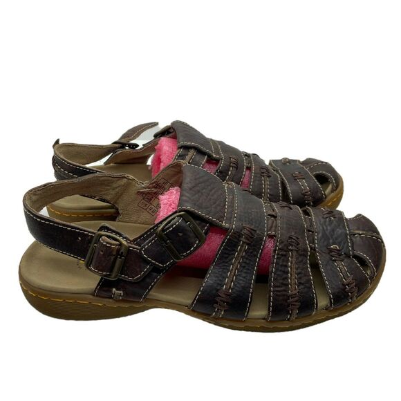 Dr. Martens Mens Brown Leather Fisherman Chunky Casual Comfort Sandals Size 11 M
